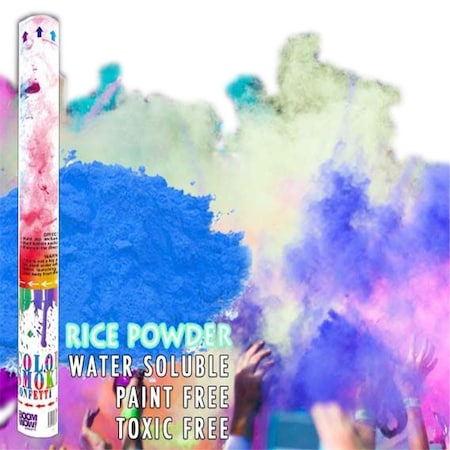 Endless Games 18 in. Holi Powder Gender Reveal Confetti Cannon, Blue EN3330981